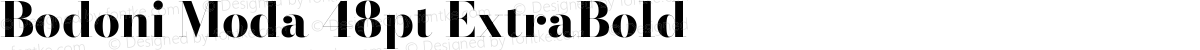 Bodoni Moda 48pt ExtraBold