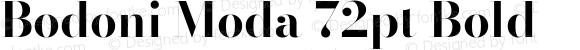 Bodoni Moda 72pt Bold