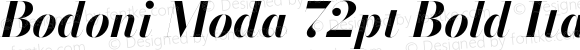 Bodoni Moda 72pt Bold Italic