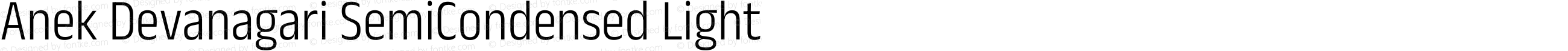 Anek Devanagari SemiCondensed Light