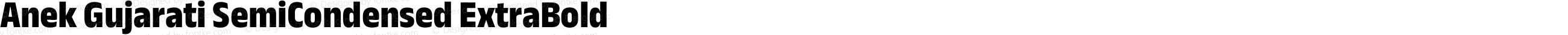 Anek Gujarati SemiCondensed ExtraBold
