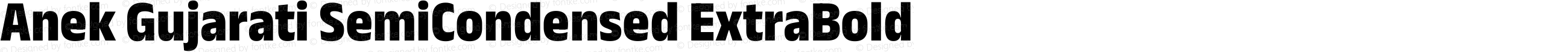 Anek Gujarati SemiCondensed ExtraBold