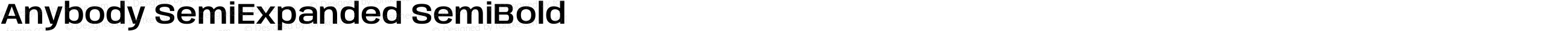 Anybody SemiExpanded SemiBold