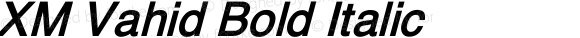 XM Vahid Bold Italic