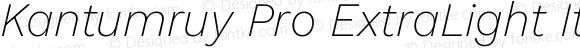 Kantumruy Pro ExtraLight Italic