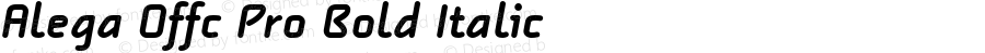 Alega Offc Pro Bold Italic