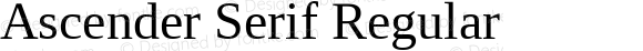 Ascender Serif Regular