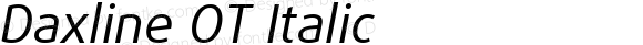 Daxline OT Italic