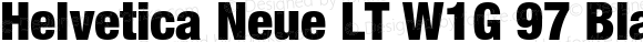 Helvetica Neue LT W1G 97 Black Condensed