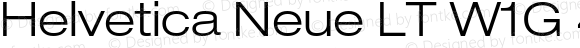 Helvetica Neue LT W1G 43 Light Extended