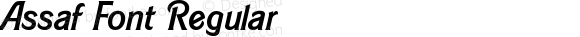 Assaf Font Regular Version 1.002;PS 001.002;hotconv 1.0.70;makeotf.lib2.5.58329