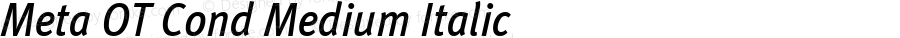 Meta OT Cond Medium Italic