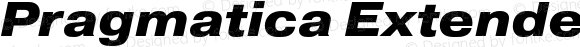 Pragmatica Extended Extra Bold Oblique