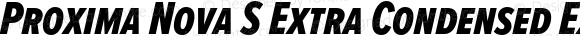 Proxima Nova S Extra Condensed Extrabold Italic