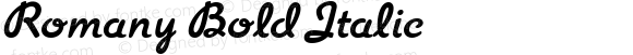 Romany Bold Italic