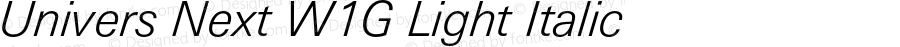 UniversNextW1G-LightItalic