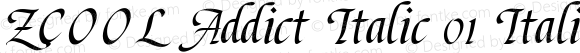 ZCOOL Addict Italic 01 Italic 1.0