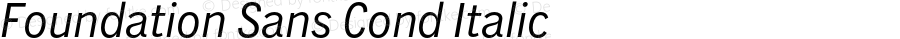 FoundationSansCond-Italic