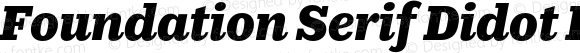 Foundation Serif Didot Black Italic
