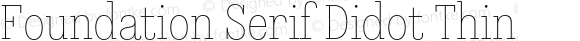 Foundation Serif Didot Thin