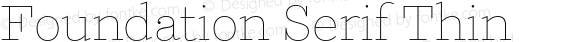 Foundation Serif Thin