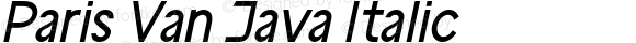 Paris Van Java Italic