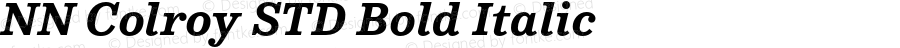 NN Colroy STD Bold Italic