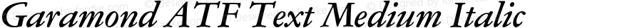 Garamond ATF Text Medium Italic