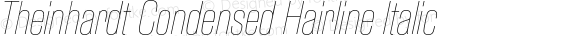 Theinhardt Condensed Hairline Italic