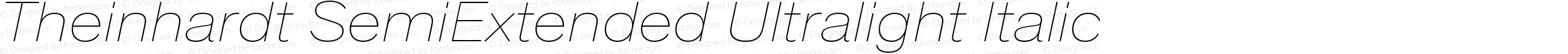 TheinhardtSemiExtended-UltralightItalic