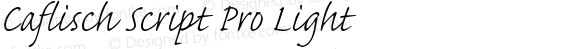 Caflisch Script Pro Light