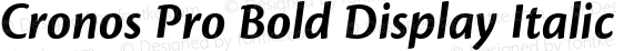 Cronos Pro Bold Display Italic Version 2.040;PS 002.000;hotconv 1.0.51;makeotf.lib2.0.18671