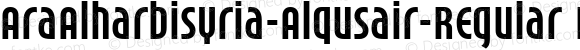 AraAlharbiSyria-Alqusair-Regular Regular Version 1.000;PS 001.000;hotconv 1.0.70;makeotf.lib2.5.58329