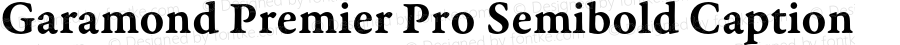 Garamond Premier Pro Semibold Caption