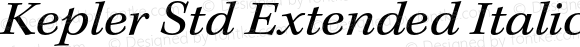 Kepler Std Extended Italic