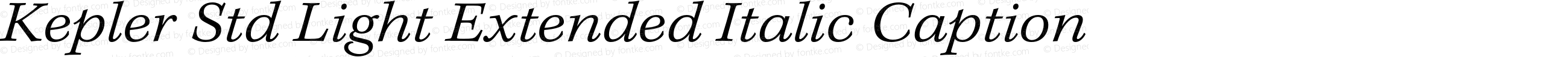 Kepler Std Light Extended Italic Caption