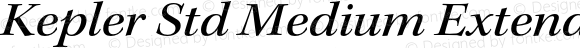 Kepler Std Medium Extended Italic Subhead