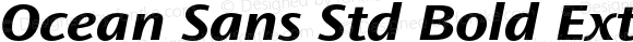 Ocean Sans Std Bold Extended Italic