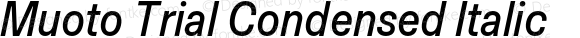 Muoto Trial Condensed Italic