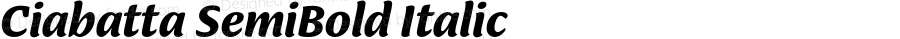 Ciabatta SemiBold Italic