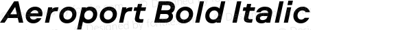 Aeroport Bold Italic