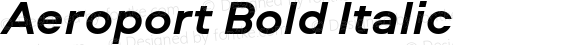 Aeroport Bold Italic