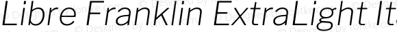 Libre Franklin ExtraLight Italic