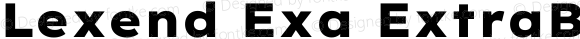 Lexend Exa ExtraBold