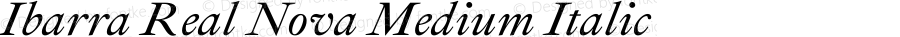 Ibarra Real Nova Medium Italic