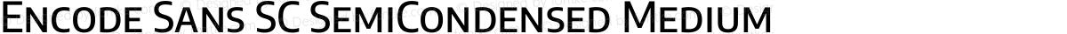 Encode Sans SC SemiCondensed Medium