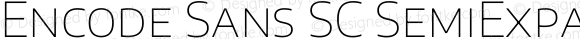 Encode Sans SC SemiExpanded Thin