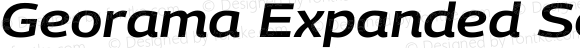 Georama Expanded SemiBold Italic