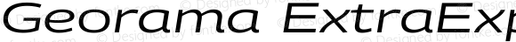 Georama ExtraExpanded Italic