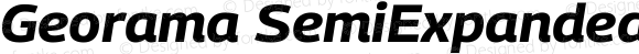 Georama SemiExpanded Bold Italic